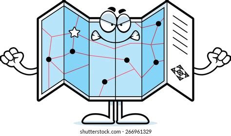 Cartoon Illustration Road Map Ready Give Stock Vector (Royalty Free) 266960912 | Shutterstock