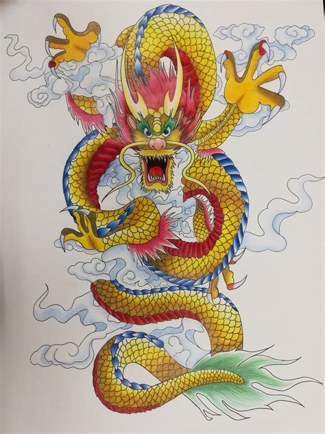 Chinese Dragon Doodle