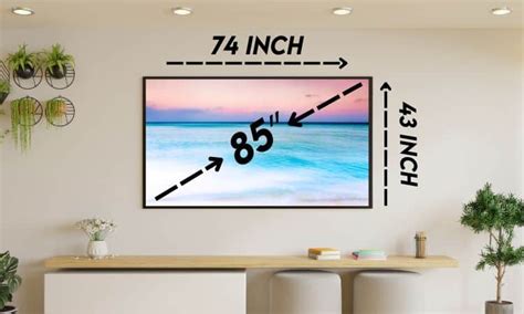 85-Inch TV Dimensions for all Brands [mm, cm, inches & feet]