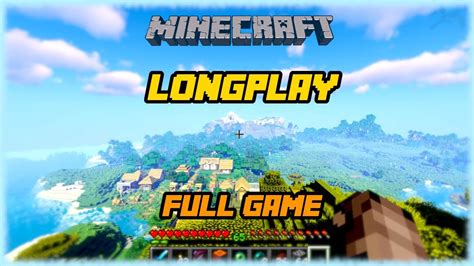 Minecraft - Longplay Full Game Walkthrough (No Commentary) - YouTube