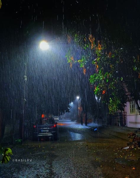 Rain photography രാത്രിമഴ ️ | Rain photography, Sky aesthetic, Rain pictures