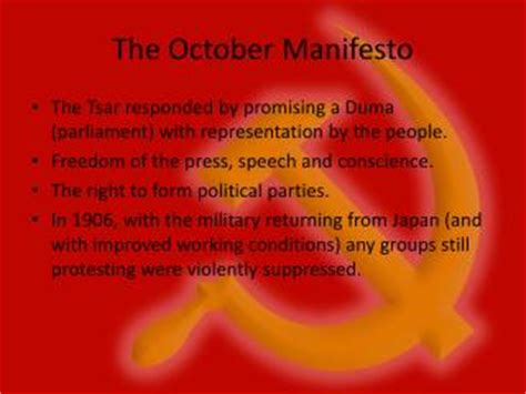 PPT - THE OCTOBER MANIFESTO PowerPoint Presentation - ID:2090993