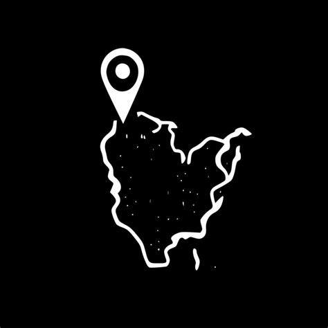 Map - Black and White Isolated Icon - Vector illustration 24164726 Vector Art at Vecteezy