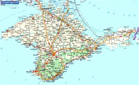 crimea ukraine map