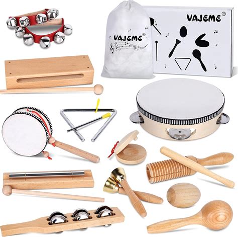 Montessori Wooden Music Instruments Set (10 Instruments) | eduaspirant.com