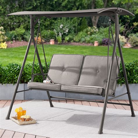 Swing With Canopy - Veranda Swinging Bench with Canopy | Outdoor wooden swing ... : Leave me a ...