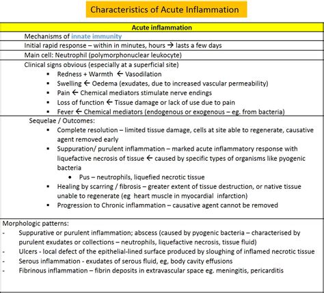 III. What are the types of inflammation? – NUS Pathweb :: NUS Pathweb