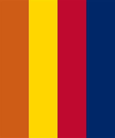 Arizona State (USA) Flag Colors Color Palette