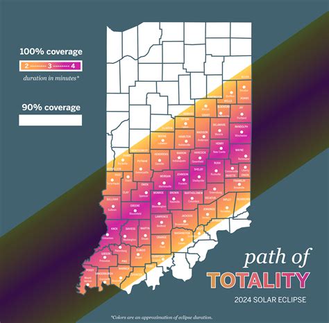 2024 Eclipse Map Indiana - Danny Elinore