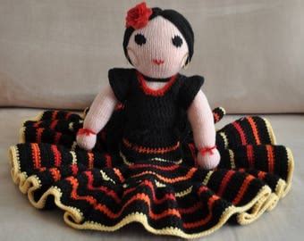 Flamenco Dress for Baby Girl Crochet Pattern PDF 12-045