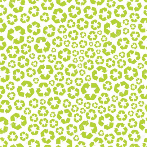 Seamless recycle background. Vector collection — Stock Vector ...