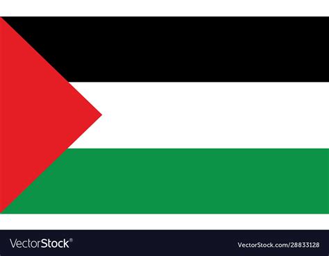 Palestine flag gaza flag Royalty Free Vector Image