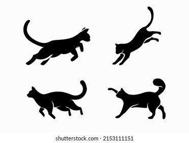 Black Cat Logo Design Template Stock Vector (Royalty Free) 2153111151 ...