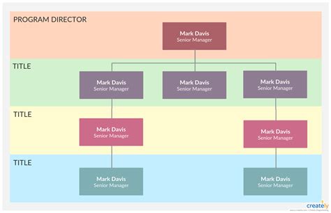 Organogram Template | Editable Organizational Chart Template on Creately