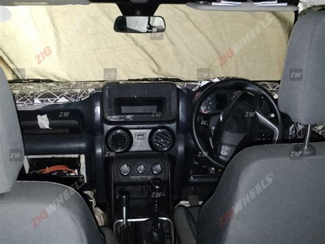 2020 Mahindra Thar interior exposed in the clearest spy shots till date