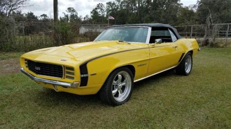 1969 Camaro RS Convertible Daytona Yellow - Classic Chevrolet Camaro 1969 for sale