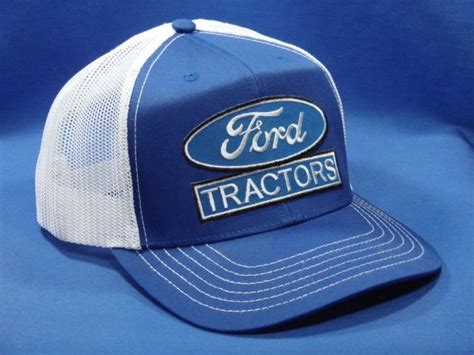 Ford Tractors Blue Logo On A Royal Blue With White Mesh Hat - Snapback