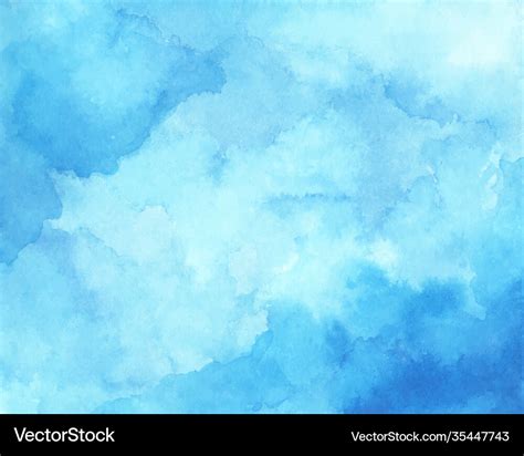 Abstract light blue watercolor for background Vector Image