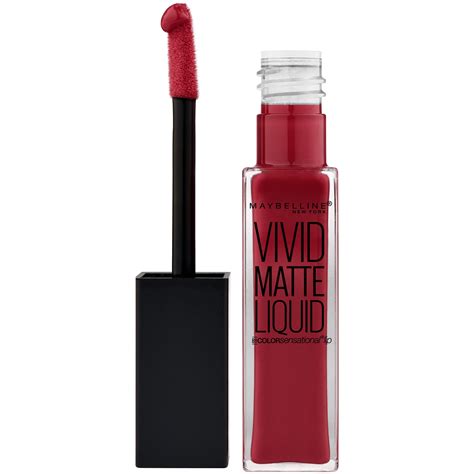 Maybelline Color Sensational Vivid Matte Liquid Lipstick, Red Punch - Walmart.com