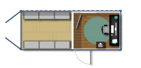 Inspiring Shipping Container Floor Plans for Small Mobile Offices