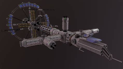 Sci-Fi Space Station - Download Free 3D model by Helindu [f6b9106] - Sketchfab