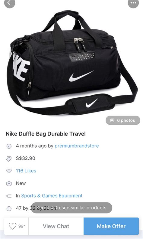 Medium Nike Duffle Bag, Men's Fashion, Activewear on Carousell