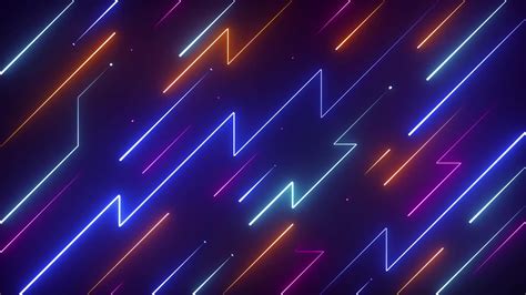 Abstract Glowing Neon Lines Live Wallpaper - WallpaperWaifu