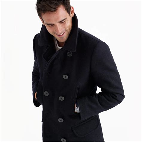 Mens Skinny Pea Coat - Sm Coats