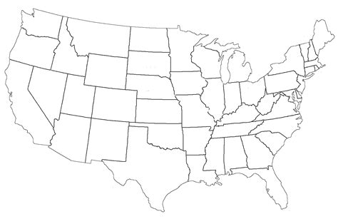 blank map of the united states » TwistedSifter