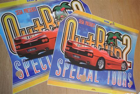 Sega OutRun 2 SP Side Art Pair ORP-1557-AUK / ORP-1552-AUK - Arcade Art ...