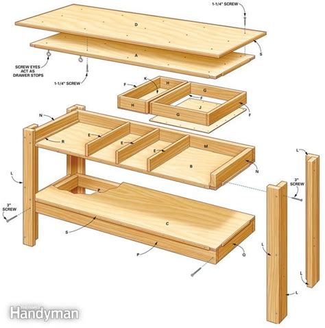 Simple Workbench Plans | Simple workbench plans, Garage workbench and Workbench plans