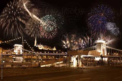 20 August Fireworks at Chain Bridge, Budapest, Hungary by Beatrix Boros ...