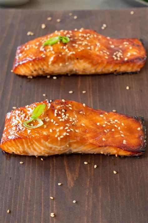 Teriyaki Glazed Salmon Recipe - Culinary Ginger