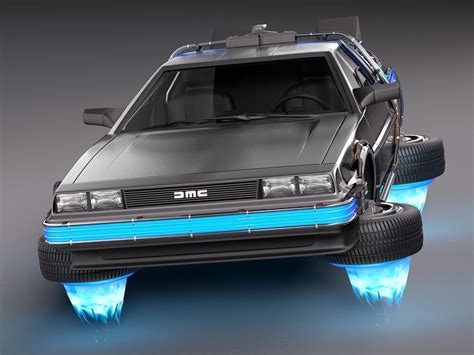 Back To The Future Delorean Episode 2 Future 3D Model .max .obj .3ds .fbx .c4d .lwo .lw .lws ...