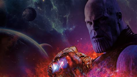 Avengers Infinity War Thanos With Gauntlet Infinity Stones, HD Movies, 4k Wallpapers, Images ...