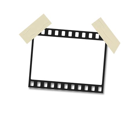 Blank realistic filmstrip photo frame. Empty retro film equipment ...