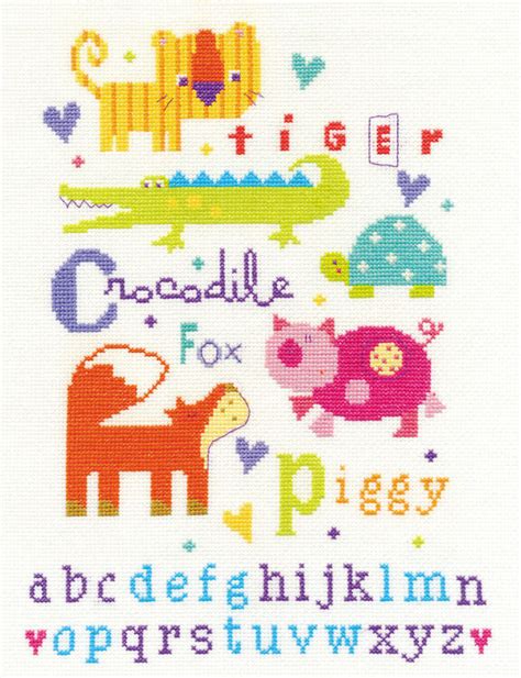 DMC Animal Alphabet Cross Stitch Kit only £18.98