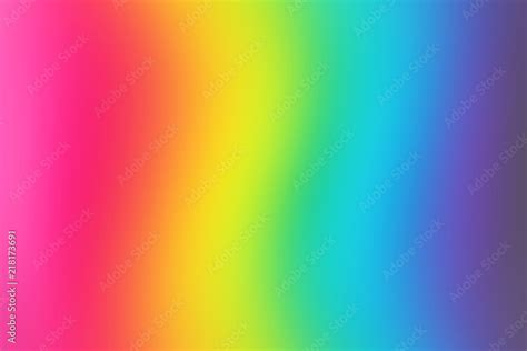 Abstract blurred rainbow background. Colorful wallpaper. Bright colors. Stock Photo | Adobe Stock