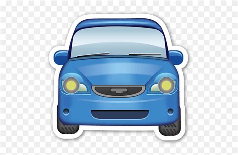 Oncoming Automobile Stickers Emoji, Emoticon - Car Emoji PNG - FlyClipart