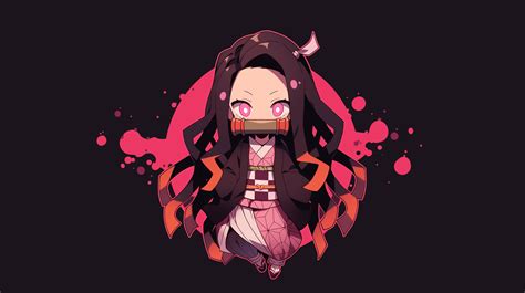 Nezuko Kamado Cute Demon Slayer Wallpaper, HD Minimalist 4K Wallpapers ...