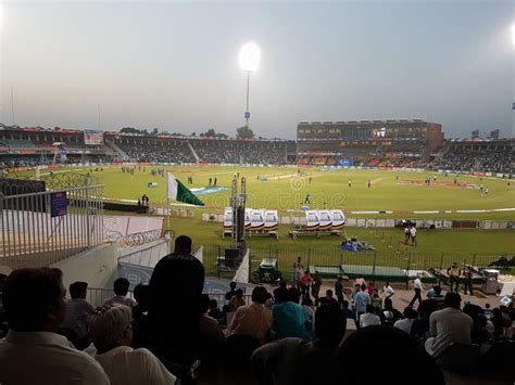 Qaddafi Stadium Lahore at Night Editorial Stock Photo - Image of stadium, cricket: 99956648