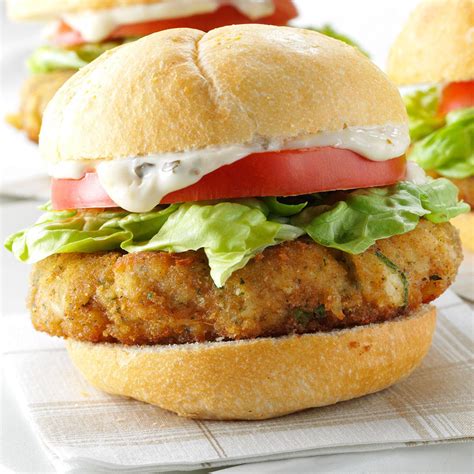 Cajun Crab Burgers Recipe | Taste of Home