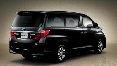 Specs for all Toyota Alphard versions