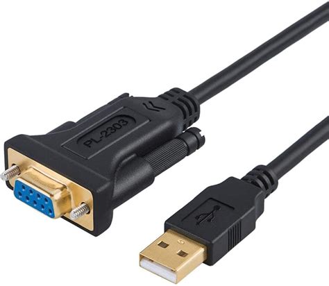 Amazon.com: CableCreation USB to RS232 Serial Adapter with PL2303 ...