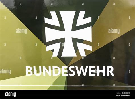 GERMANY - WETZLAR JULY 08: Logo from German Army called Bundeswehr with Iron Cross Stock Photo ...