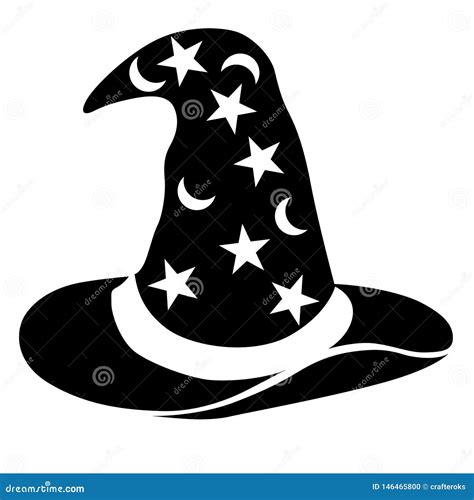 Wizard Hat Vector, Eps, Logo, Icon, Silhouette Illustration by Crafteroks for Different Uses ...