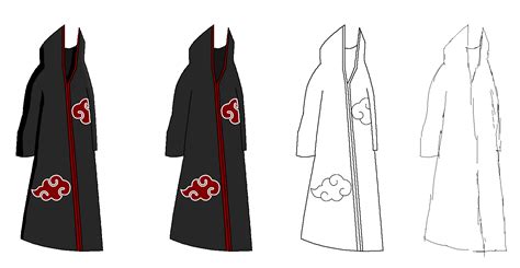 Akatsuki Cloak | Drawn (By Me) : Naruto