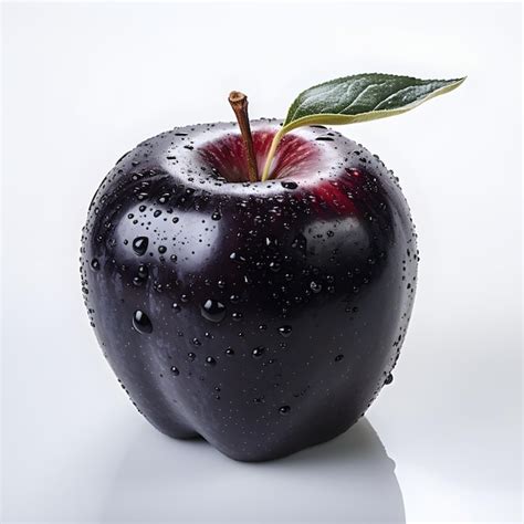 Premium AI Image | Professional photography of fresh juicy black apple ...