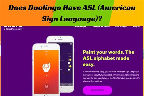 Does Duolingo Have ASL (American Sign Language)?