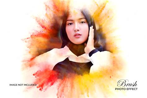 Premium PSD | Watercolor painting brush effect